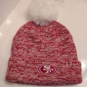 San Francisco 49ers Knit Beanie with Pom
